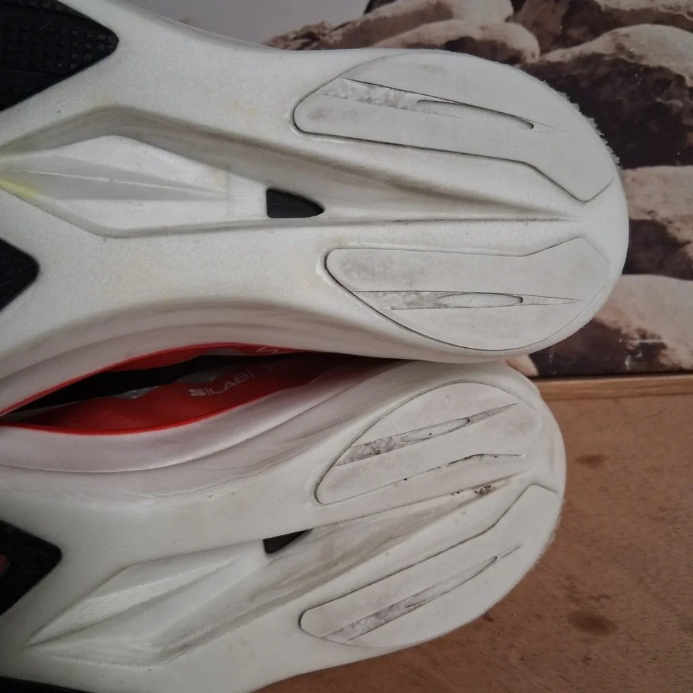 Salomon S/Lab Phantasm 2 Mens 10 Womens 11 White Red Racing Running Shoes NICE!
